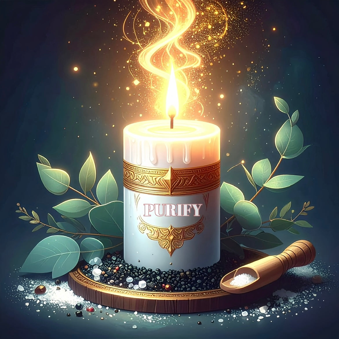 魔法蠟燭：淨化蠟燭130G